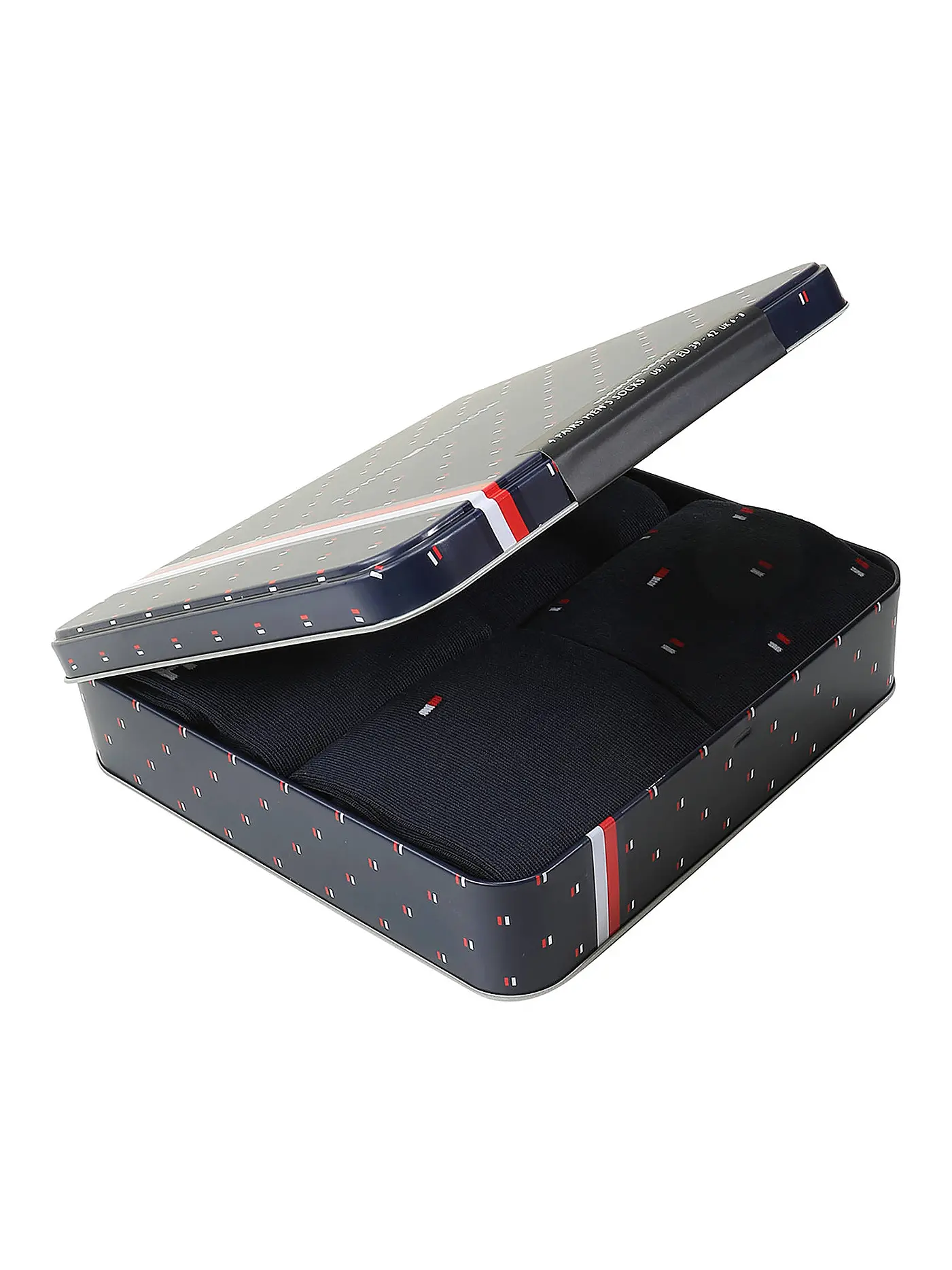 TOMMY HILFIGER | Geschenkbox Socken 4-er Pkg. black | dunkelblau